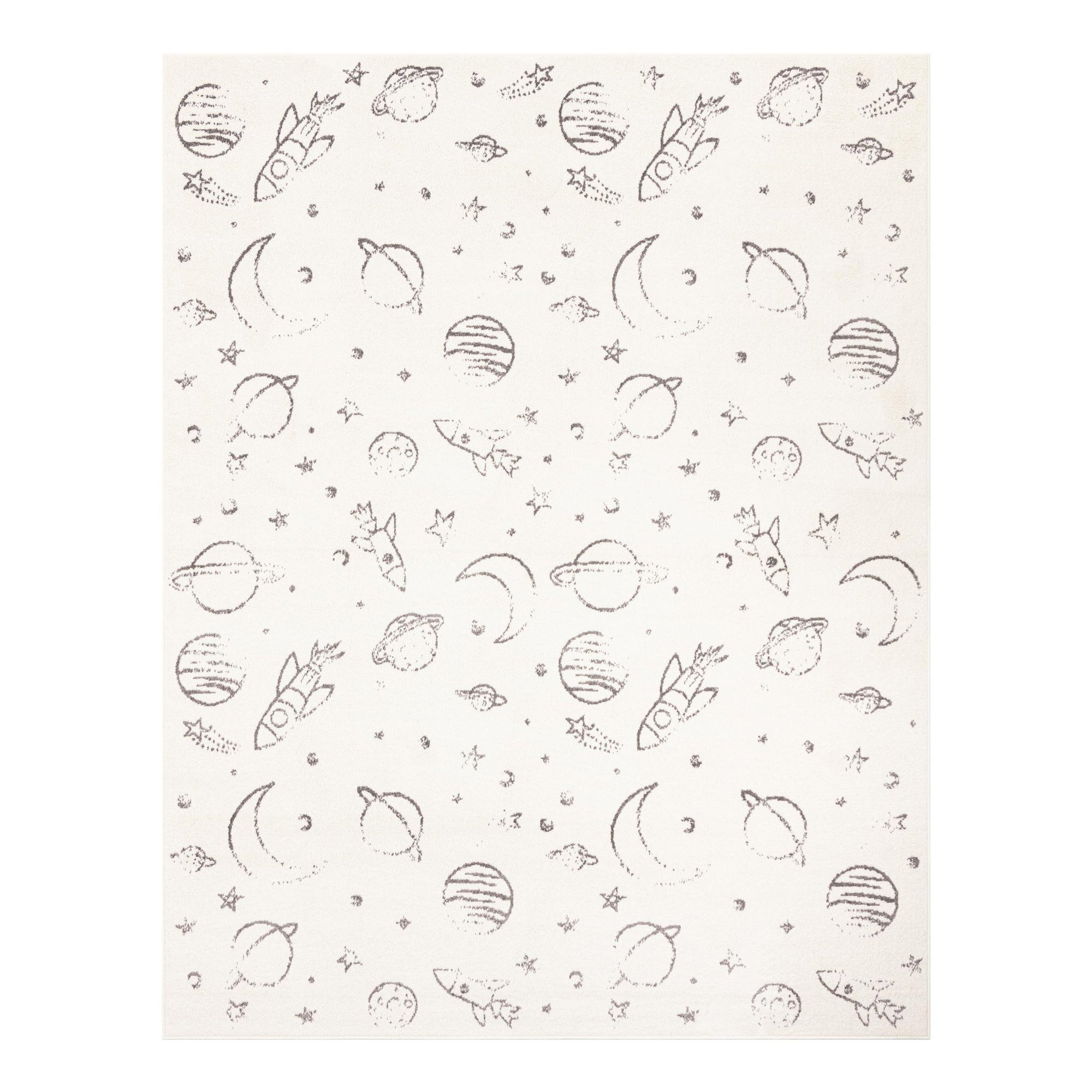Kids Rug, Rectangle 7'10" x 10', Ivory