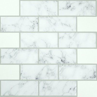 10.5 in. W x 10.5 in. L Peel and Stick Subway Tile