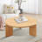 Solid Wood Round Coffee Table-1385749832