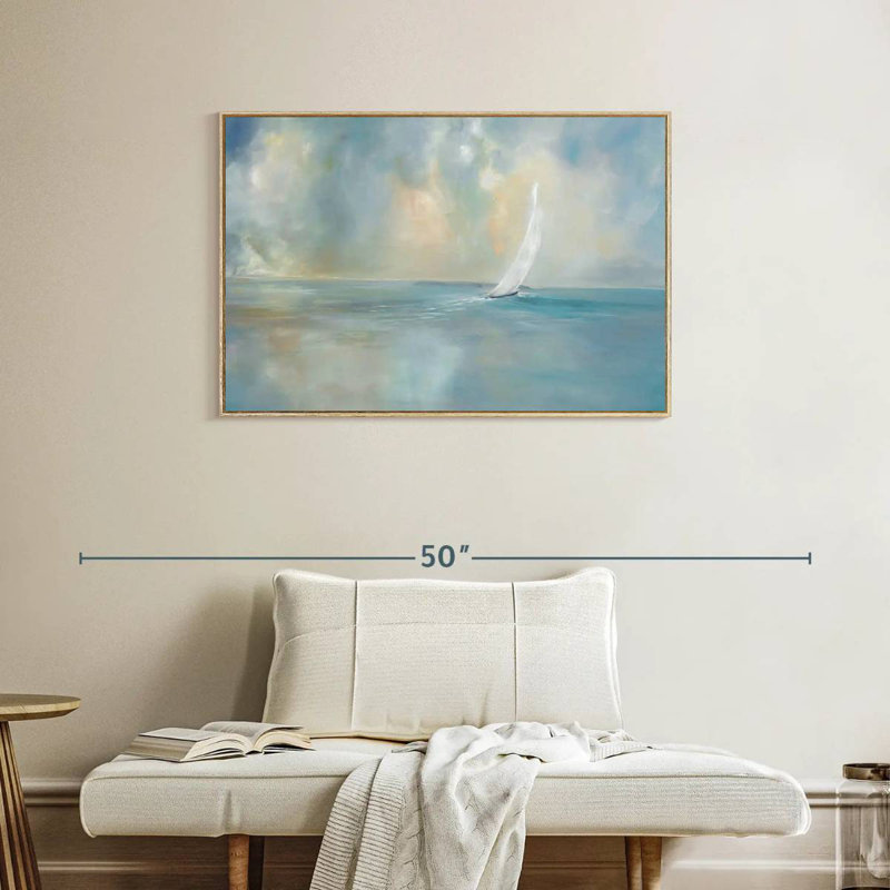 Cap sur la tête, Cadre flottant en bois naturel, 37 po x 25 po