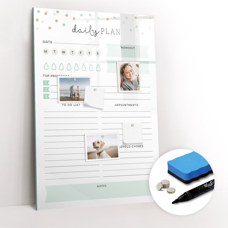 Magnetic Glass Dry Erase Board