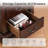 Nightstand Set Of 2, Solid Wood Nightstands With 2-Drawer, No Assembly Required-1766668412