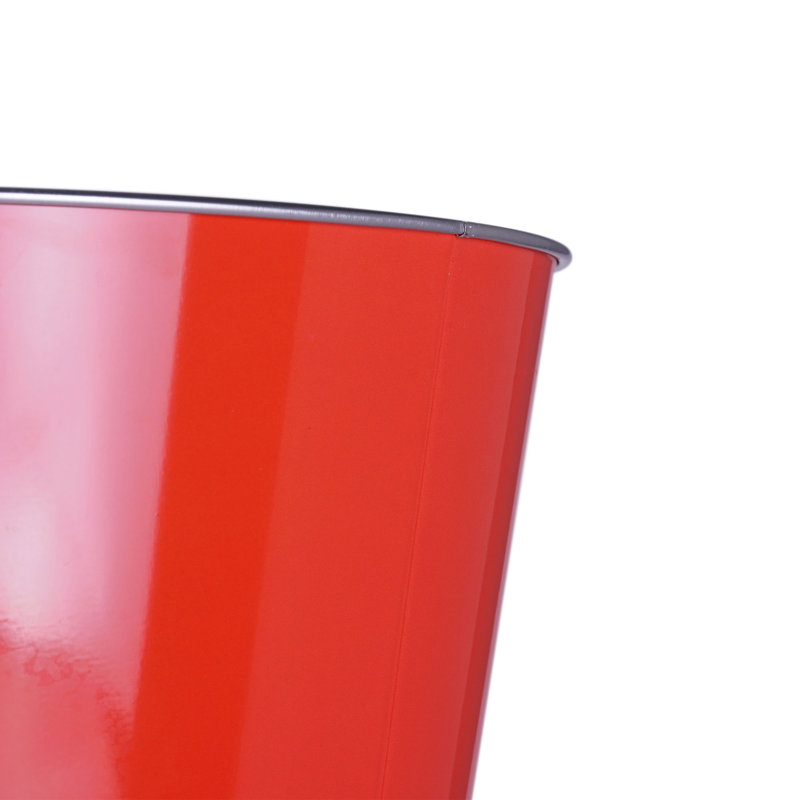 Texaco Red and White Metal Trash Bin - 2.25 Gallons