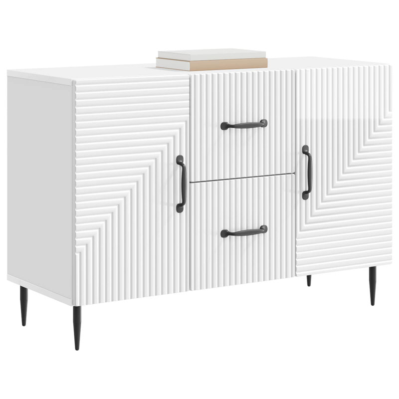 89cm Sideboard, High Gloss White
