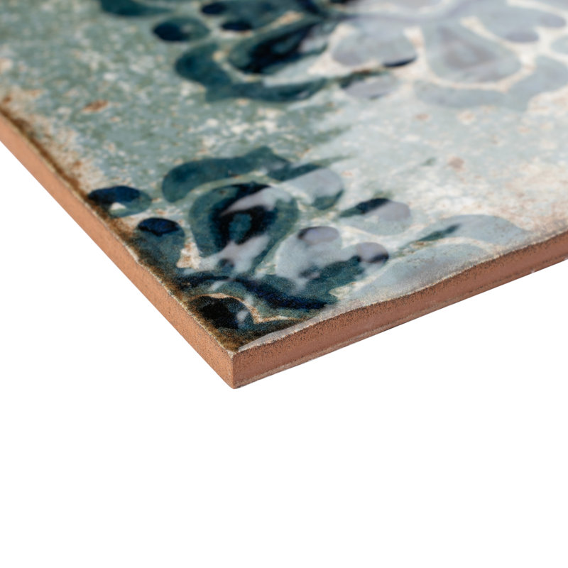 Livorno Decor 8" x 8" Ceramic Patterned Wall Tile