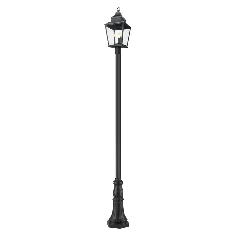 Raphael 122 inch Sand Black 3 Light Outdoor Post Mounted Fixture