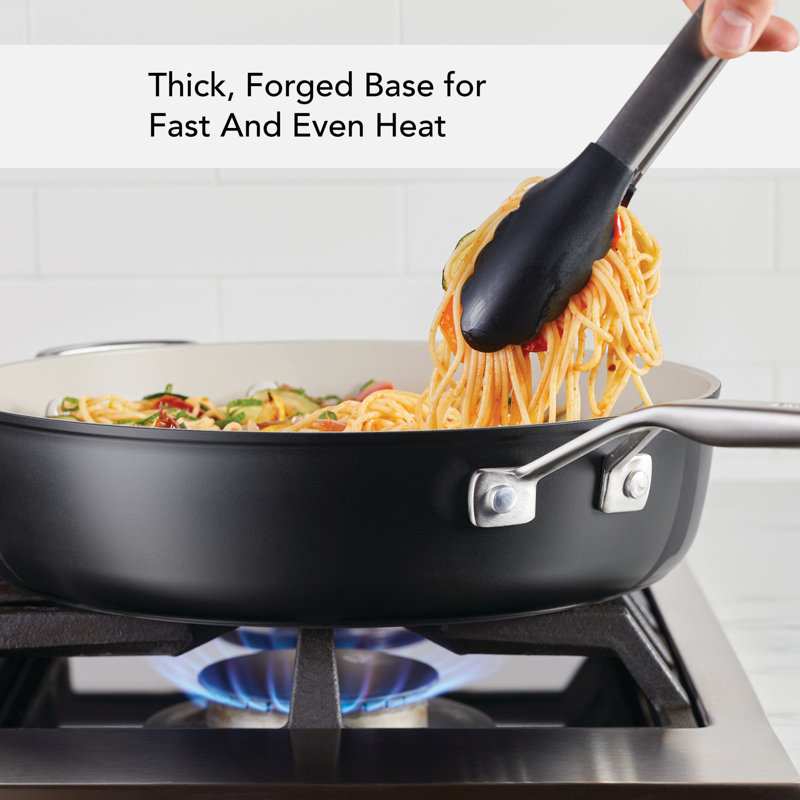 KitchenAid® Hard Anodized Ceramic Nonstick Saute Pan with Lid, 5-Quart