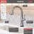 Cassidy™ Pull Down Touch Single Handle Kitchen Faucet with Side Spray-9878974