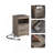 Nightstand With Charging Station, End Table With 2 Drawers-1934414824