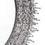 Beaded 38" Round Accent Mirror