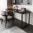 Black Rectangular Solid Wood+Iron desk-1000560072
