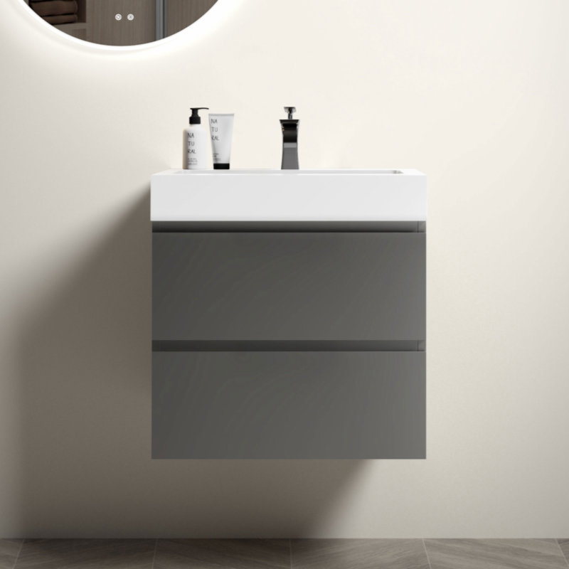 Ensemble de meuble-lavabo simple mural 24 po Guenot