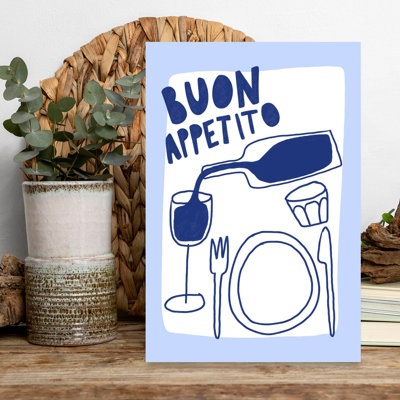 Dining Delight Minimalist Modern Retro Wall Art