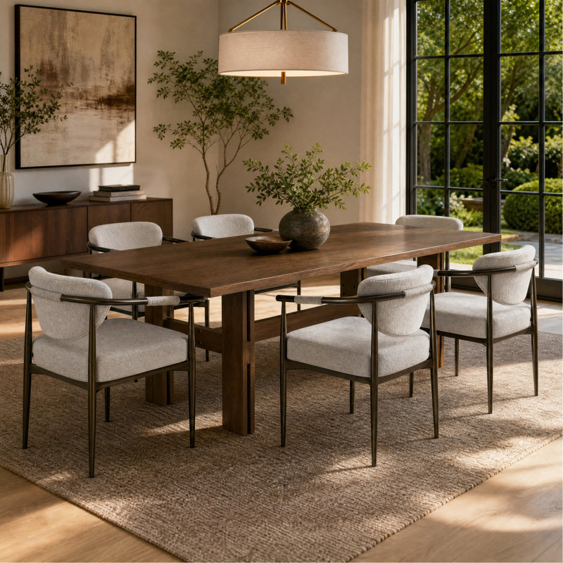 Ensemble de table de salle à manger 7 pièces, 7 pièces, 7 pièces
