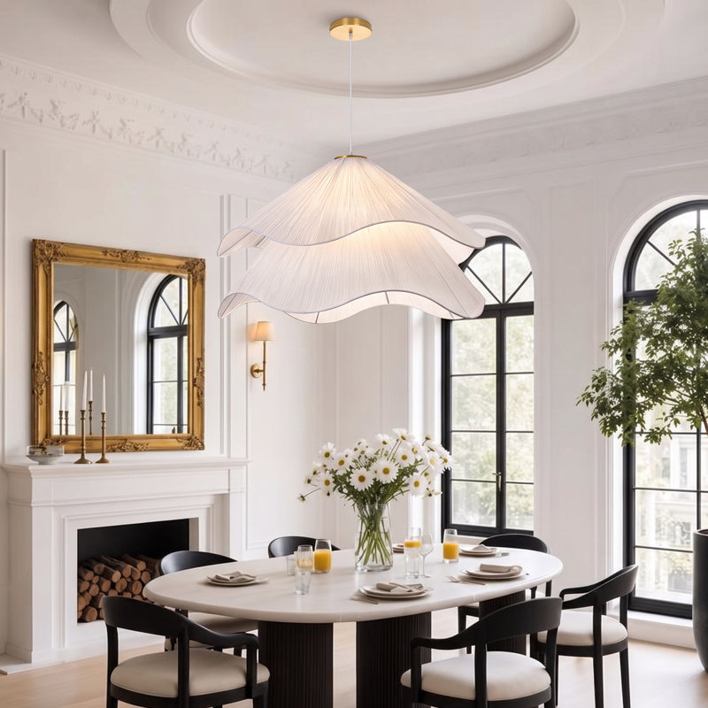 Alexandria 1 - Suspension blanche, 15.75" H x 27.56" W x 27.56" D