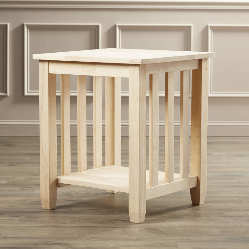 Solid Wood End Table