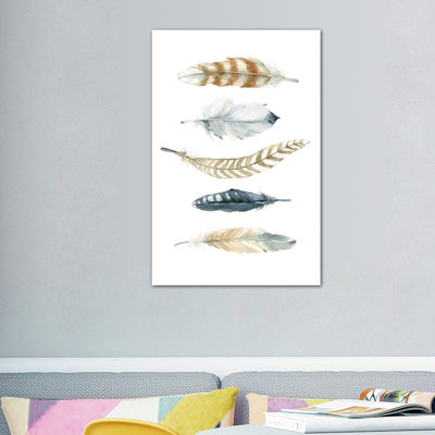 Feather Collection II, reproduction d'art sur toile tendue