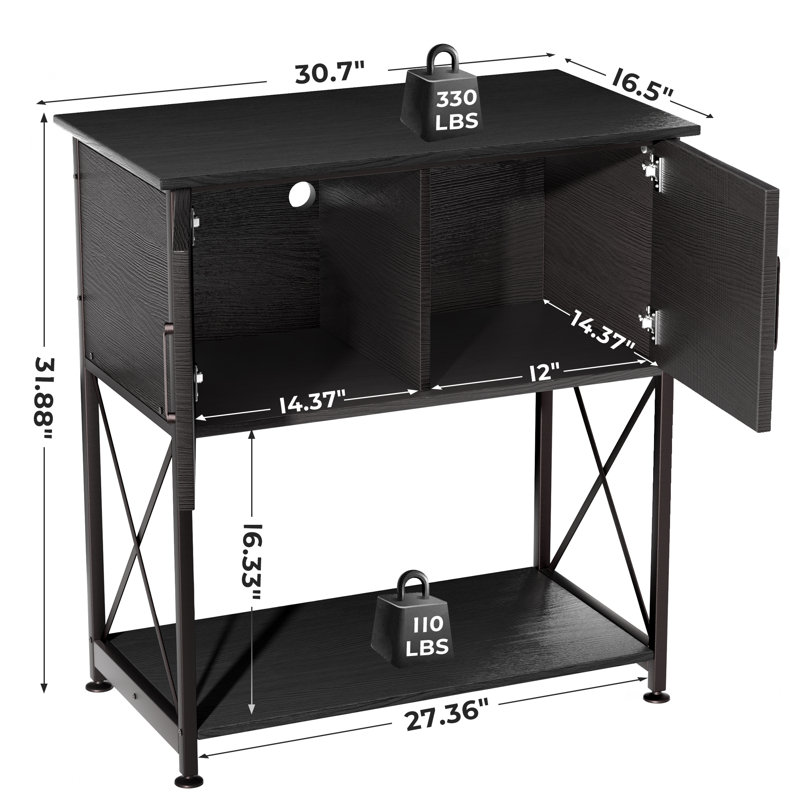 Support d'aquarium, support d'aquarium avec armoire pour le rangement des accessoires, robuste, 29 gallons