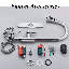 Robinet de cuisine intelligent avec douchette rétractable Robinet de cuisine à poignée simple avec surfaces tactiles, robinet d'évier de cuisine en acier inoxydable-130722522
