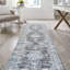 Tapis gris foncé / bleu Elloise Bohemian-92296672