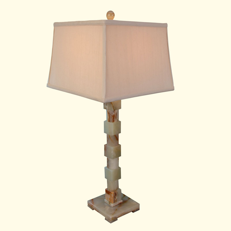Chartreuse Marble Table Lamp