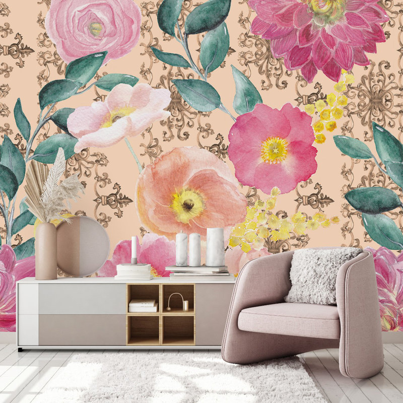 Peel & Stick Wall Mural, 8.34' W x 8.34' L