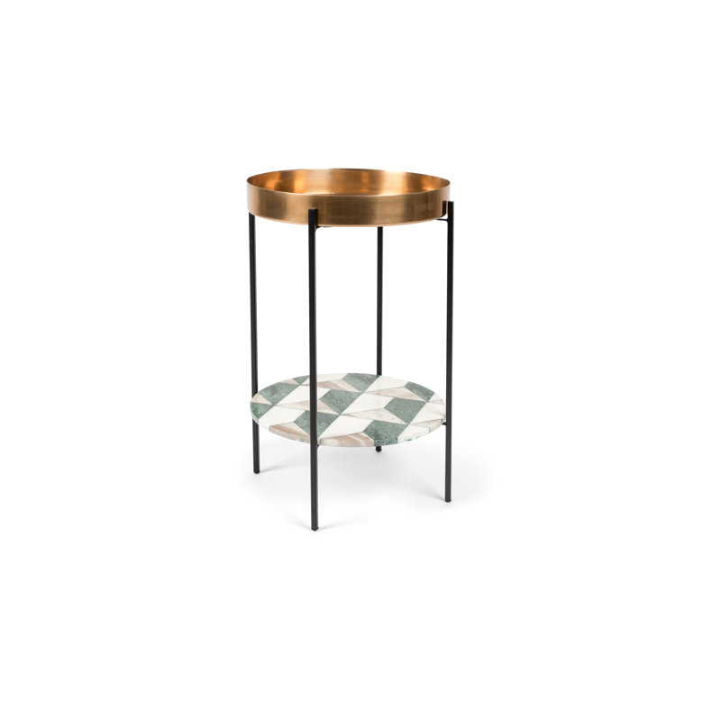 Table de bout avec rangement plateau