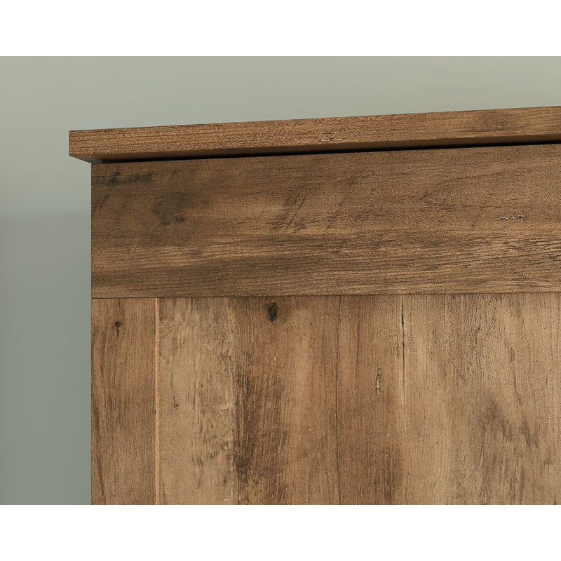 Rural Pine Freestanding Storage Cabinet with Adjustable Shelving