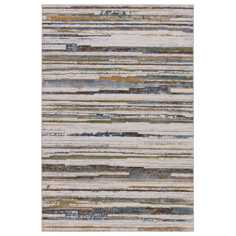 Philson Striped Indoor Rug, Runner 2'6" x 10'