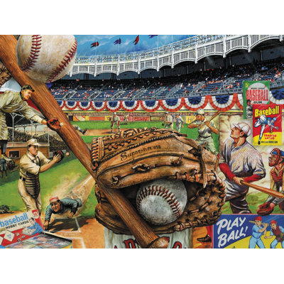 Baseball rétro - impression sur toile tendue