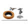 Toilet Kit with Turn Nominal Compression Stop and Wax Ring - Cross Handle