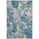 Leaves Turquoise Indoor/Outdoor Rug