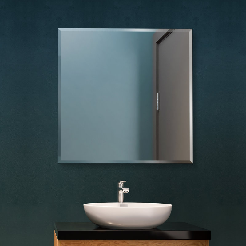 Akeeb Flat Mirror, 30" H x 30" W