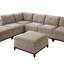 Fauteuil modulaire 1 pièce en tissu chenille sans accoudoirs-75319809