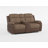 Exzavion 73" Transitional Microfiber Double Glider Reclining Loveseat with Center Storage Console, Tab Pull Reclining & Gentle Gliding Motion