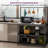 46''W Kitchen Island With Storage, Bakers Rack With 5 Racks-1423030081