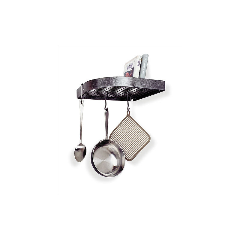 Premier USA Handcrafted Wall Mounted Pot Rack, 4.5" H x 12.5" W x 12.5" D