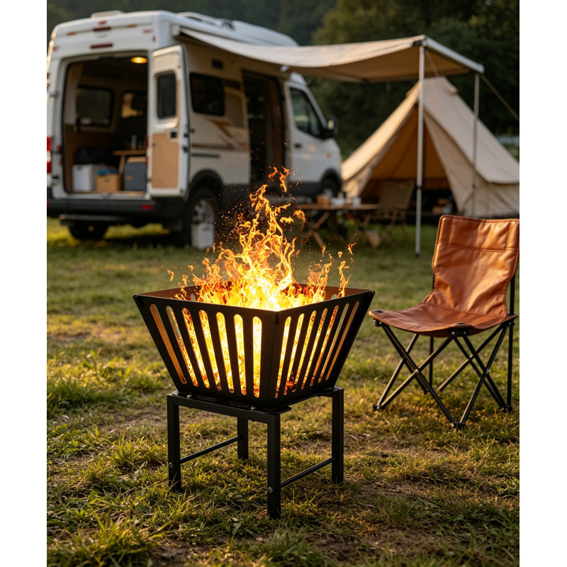 Foyer portatif 17 po avec sac de rangement pour camping