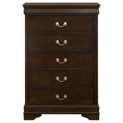 Janson Cappuccino 5-Drawer Bedroom Chest by Red Barrel Studio