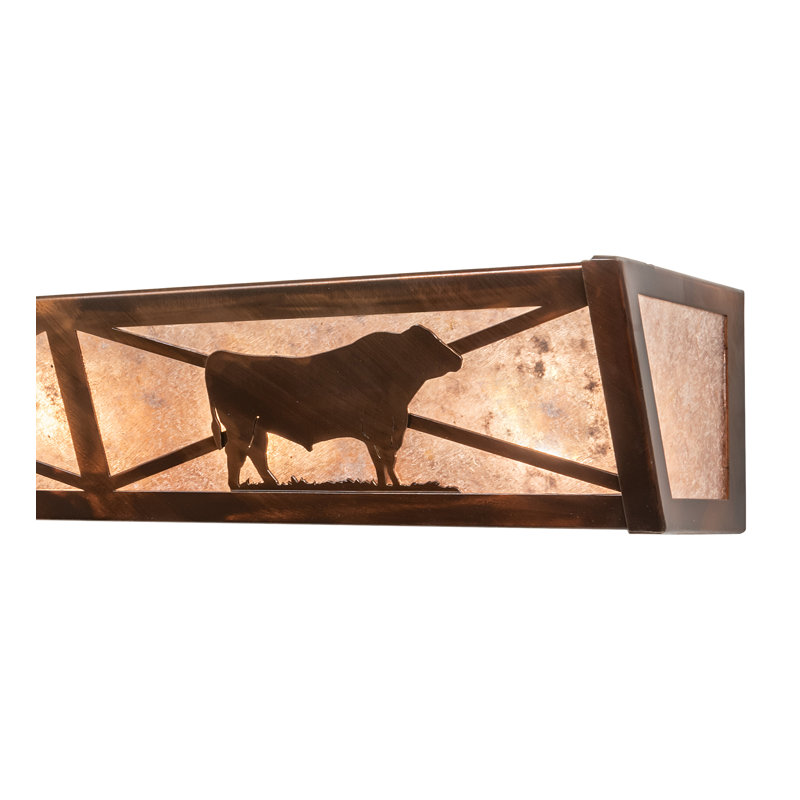 Rustic Lodge 6 - Light Bath Bar, Vintage Copper