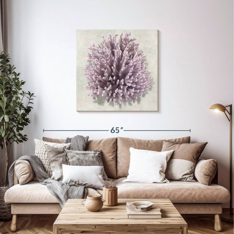 Brampt Coral Amethyst I, 36" H x 36" W
