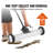 50Lbs Heavy-Duty Rolling Magnetic Sweeper - 24" Wide Yard Cleanup Tool with Telescoping Handle for Garage & Workshop Debris