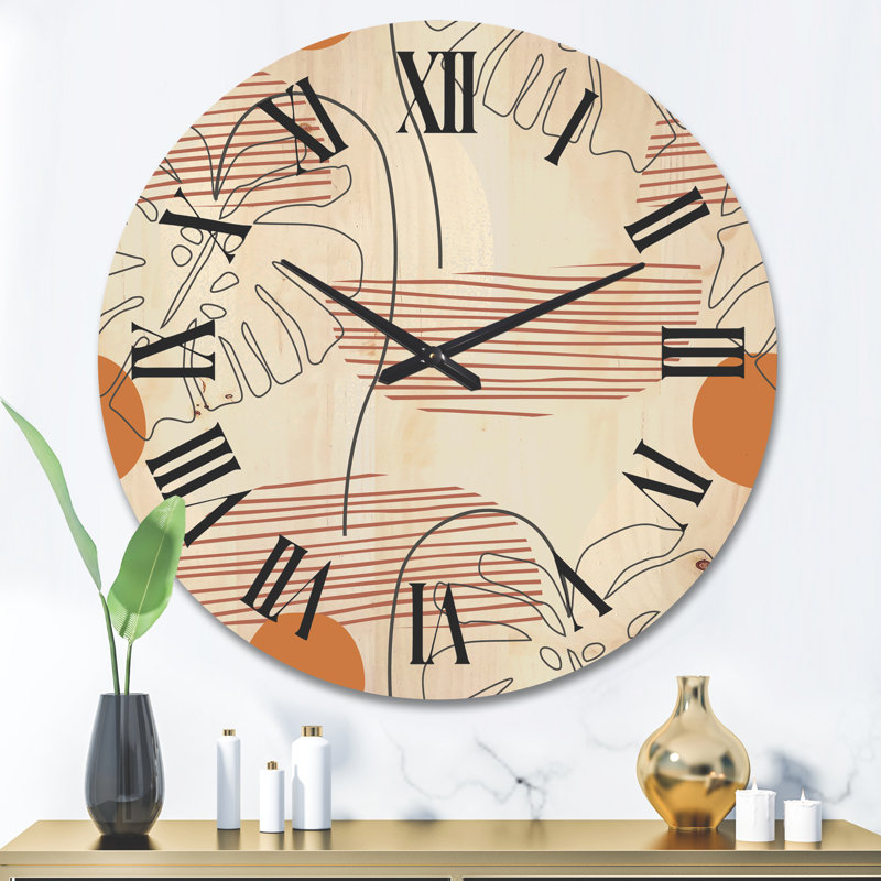 Horloge murale Monstera, Grand