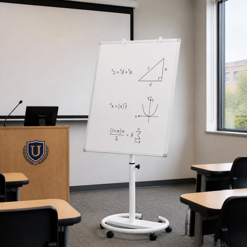Chevalet magnétique réglable à roulettes avec support circulaire et roulettes, tableau effaçable à sec portatif pour salle de classe, bureau et école à la maison