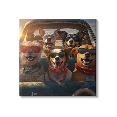 " Dogs On Road Trip " by Jim Baldwin