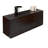Bali 66" Black Veneer Office Storage Credenza