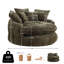 Chaise de canapé ronde surdimensionnée de 55 pouces sans os, fauteuil d'appoint simple rembourré doux pour le salon chambre à coucher-507559390