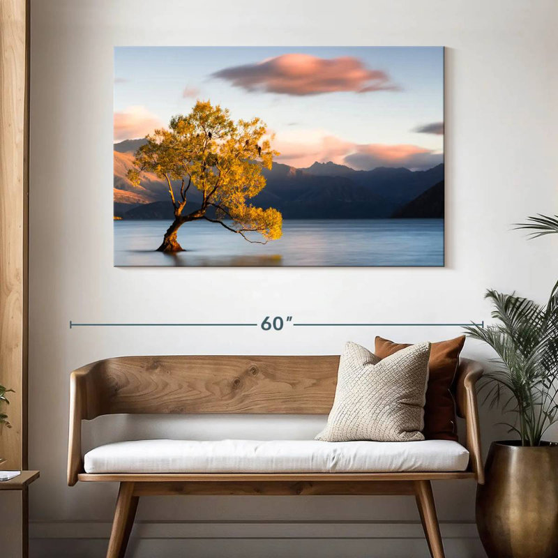 Paysage du lac Alvord Wanaka, H 32 po x l 48 po