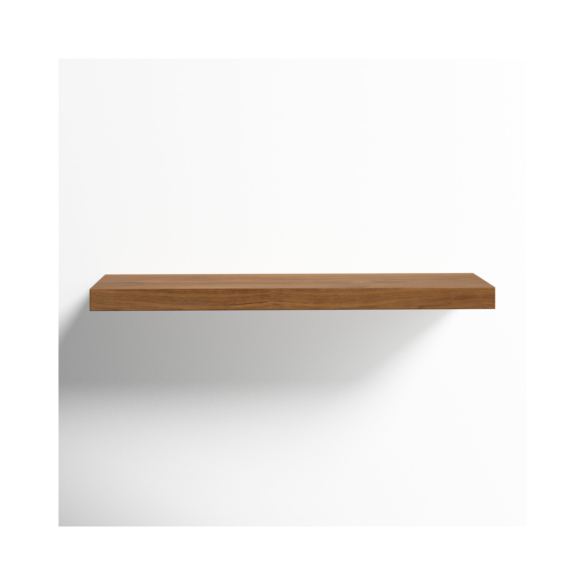 Sherice Floating Shelf, 1.97" H x 36.23" W x 10.24" D, Walnut