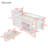 Twin Size Low Loft Bed with Stairs, LED Bookshelf, Wood Kids Loft Bed with Storage Drawers, Shelves & Guardrails